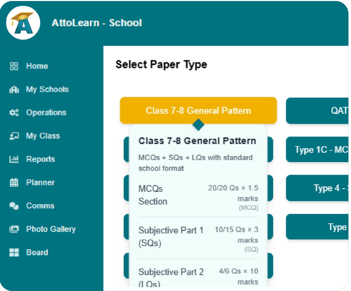 Flexible question types